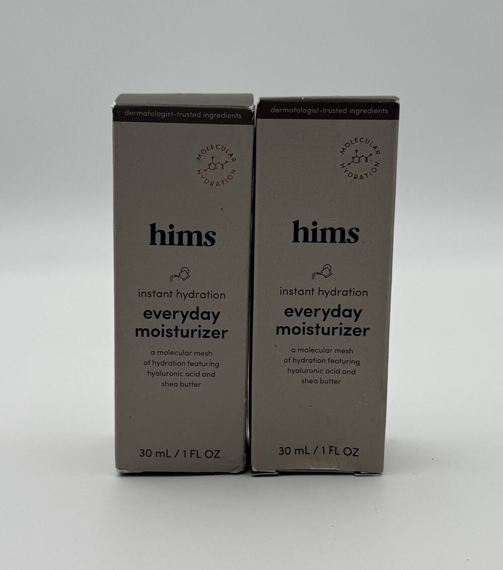 2 Pack! hims Everyday Moisturizer for Men - Lightweight 1 Fl Oz (2oz Total)
